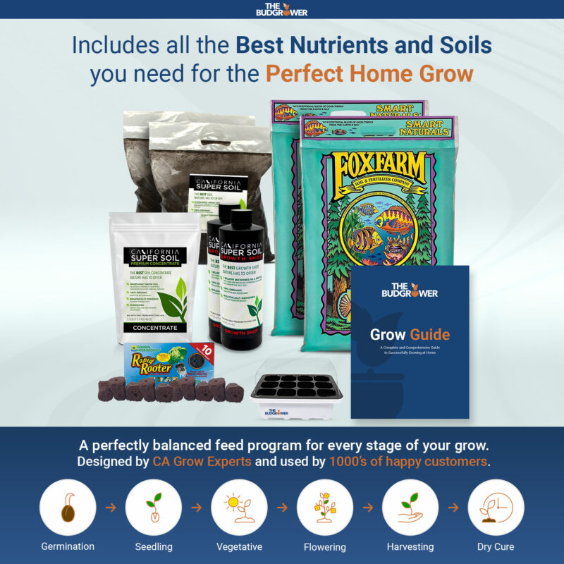 Includes all the Best Nutrients and Soils you need for the Perfect Home Grow