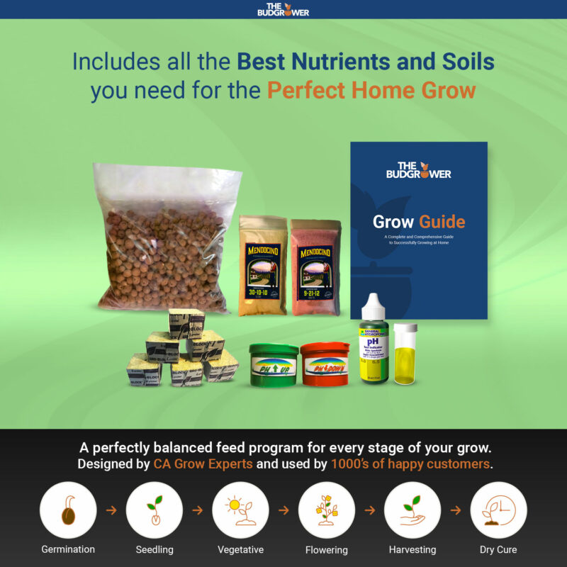 Includes all the Best Nutrients and Soils you need for the Perfect Home Grow