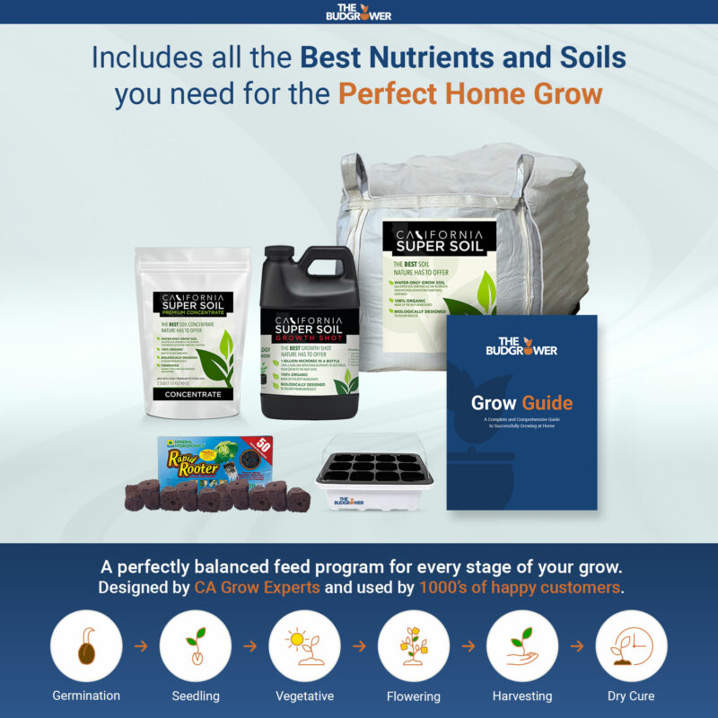 Includes all the Best Nutrients and Soils you need for the Perfect Home Grow