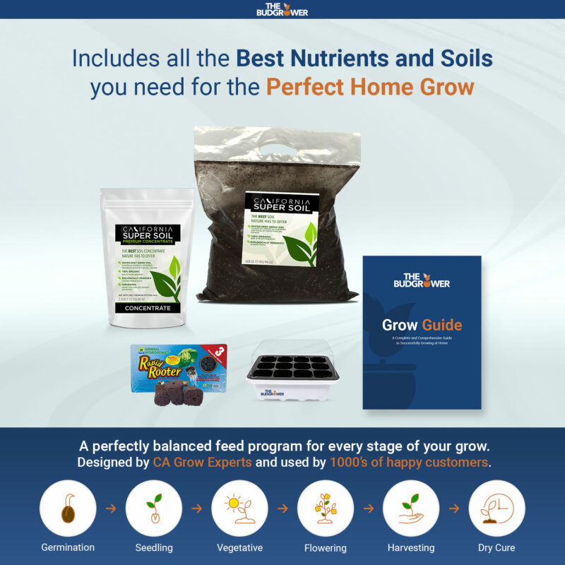 Includes all the Best Nutrients and Soils you need for the Perfect Home Grow