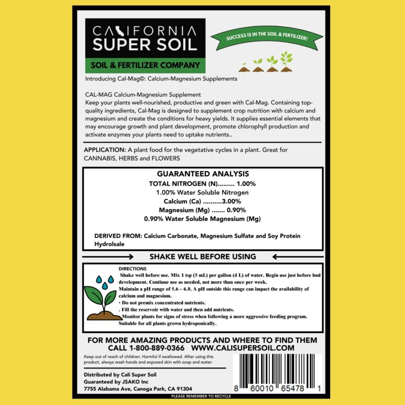 Cal-Mag Label
